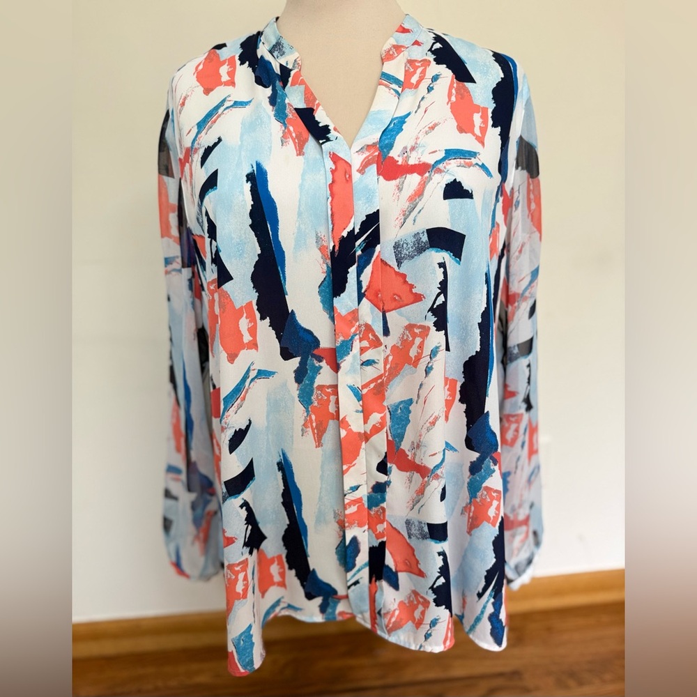 Sejour Multicolor Abstract Blouse #116